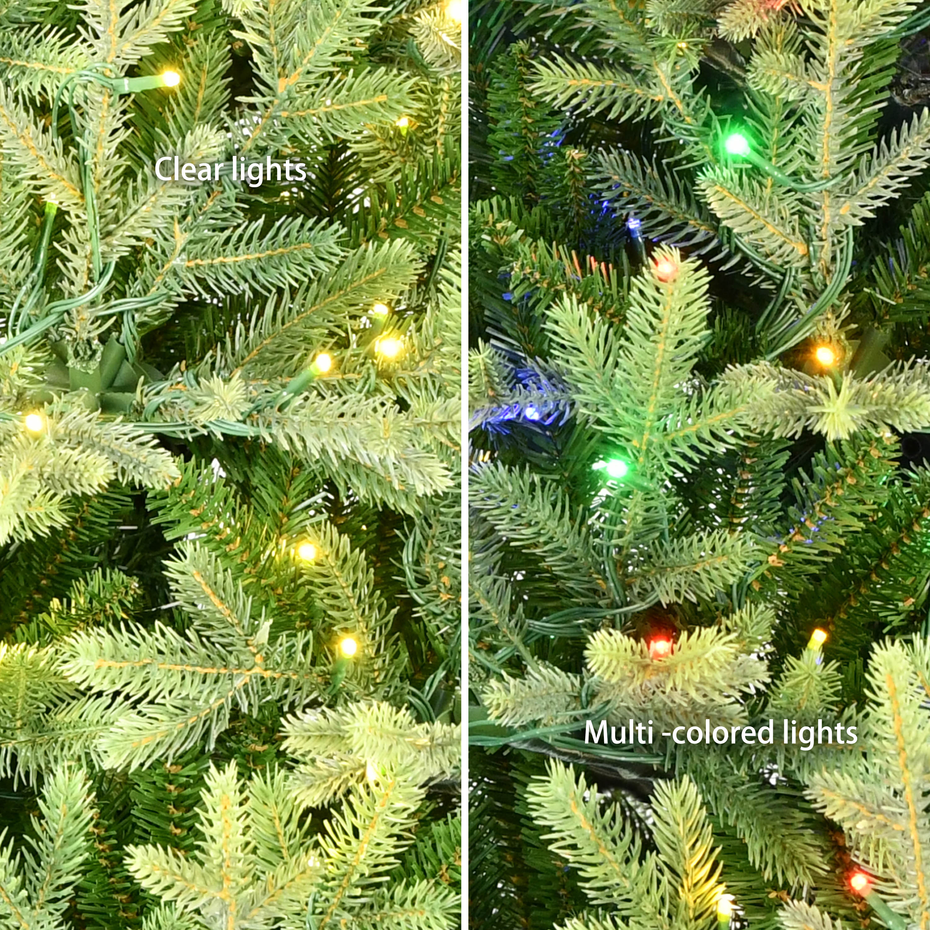 7.5' Pre-Lit Miracle Shape Alberta Spruce Christmas Tree